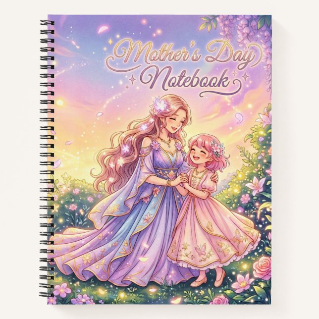 Mother’s Day Floral Softcover Notebook (Front)