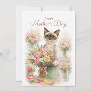 Mother’s Day Florist Cat Holiday Card