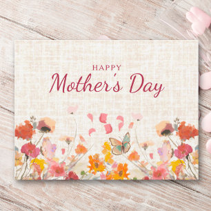 Mother’s Day for Grandma Elegant Floral Garden Holiday Postcard