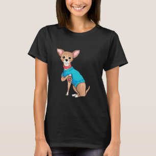 Mother S Day Funny Dog Chihuahua I Love Mum Tatto T-Shirt