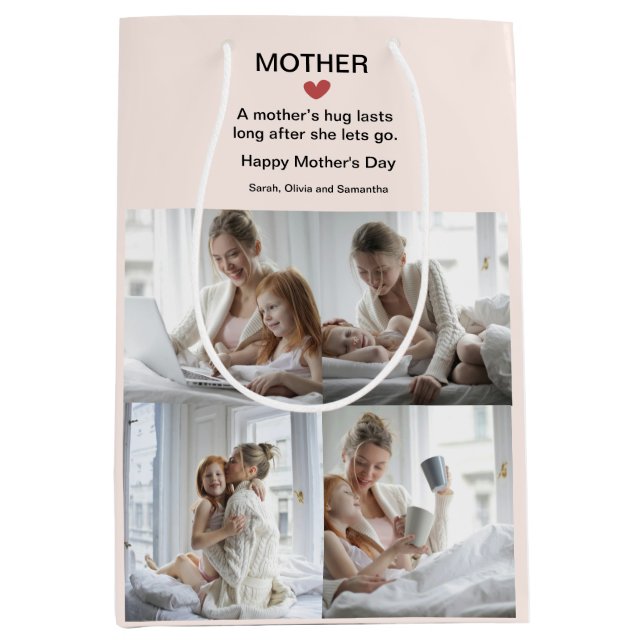 Mother’s Day Gift Bag with Photo Collage  (Front)