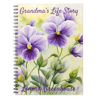 Mother’s Day Life Story, Woodland Violets, Violets Notebook