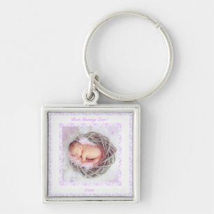 Mother’s Day Lilac Pink Best Mummy Ever Photo Gift Key Ring