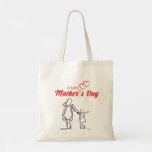 Mother’s Day Line Art Pillow – Mum & Child Love