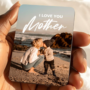 Mother’s Day   Modern Minimalist Photo Gift Magnet