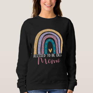 Mother s Day Mom Grandma Blessed To Be Called Momo Sweatshirt