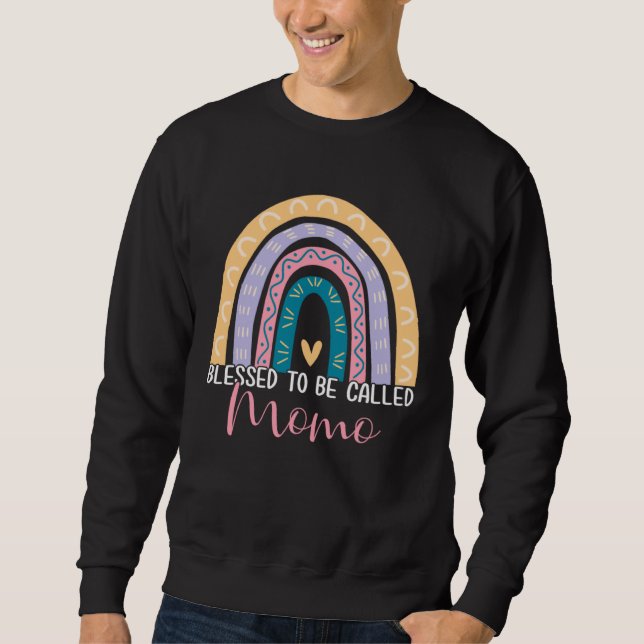 Mother s Day Mom Grandma Blessed To Be Called Momo Sweatshirt (Front)