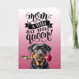 Mother’s day.. Mum, a title just above a queen Thank You Card