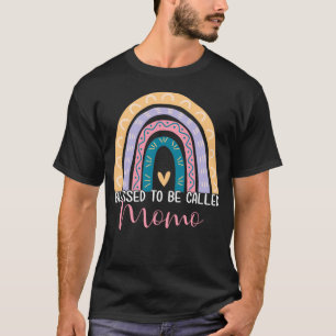 Mother s Day Mum Grandma Blessed To Be Called Momo T-Shirt