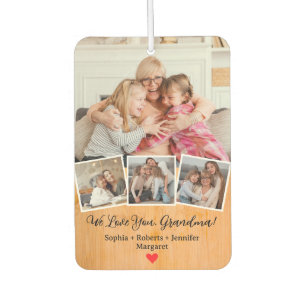 Mother’s Day Personalized Photo Keepsake Grandma Car Air Freshener