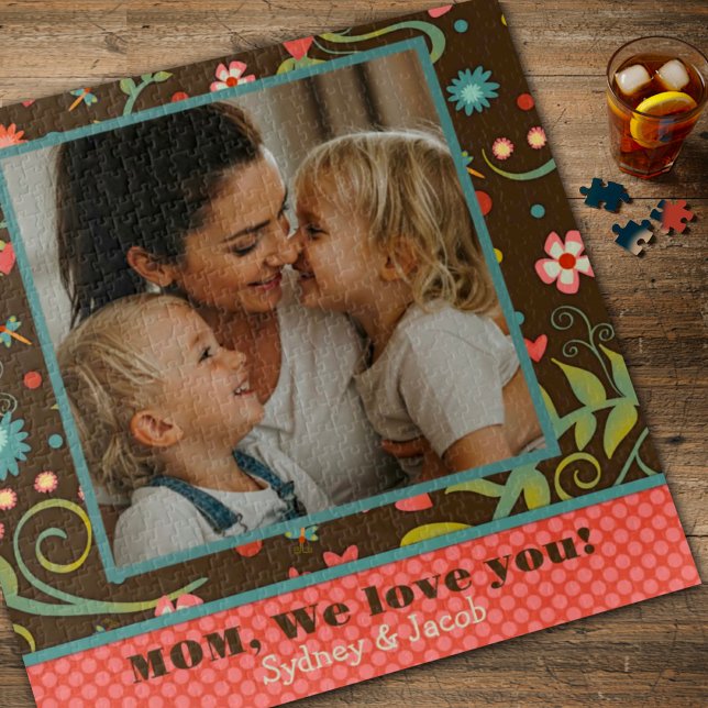 Mother’s Day Photo Pretty Dragonfly Wildflowers Jigsaw Puzzle (Creator Uploaded)