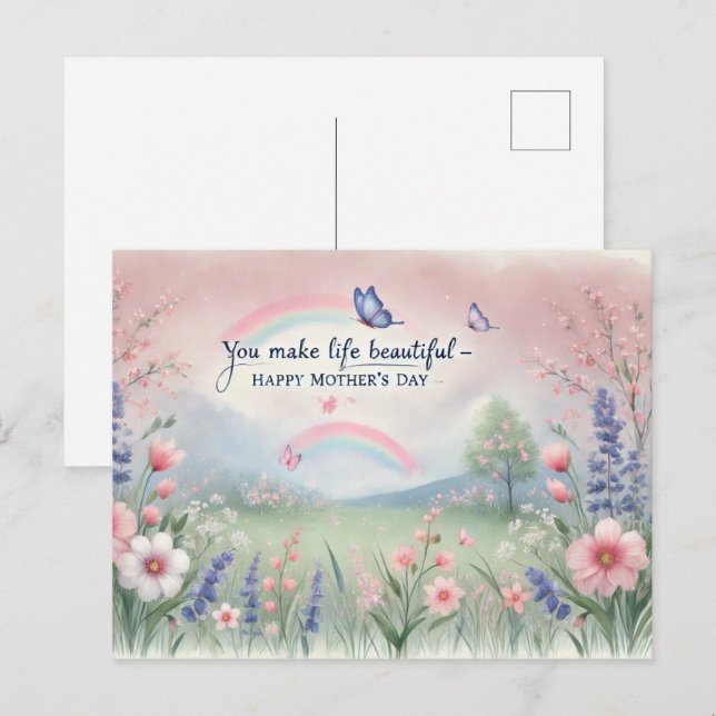 Mother’s Day postcard  (Front/Back)