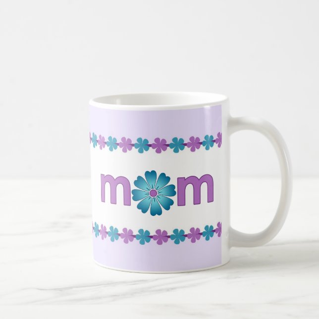 Mother’s Day Purple Spring Flowers Mug (Right)