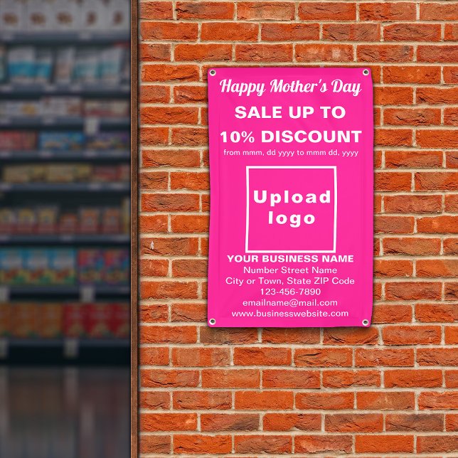 Mother’s Day Sale Business Pink 2.5’ x 4’ Banner (Creator Uploaded)