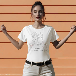 Mother’s Day Simple Line Art T-Shirt