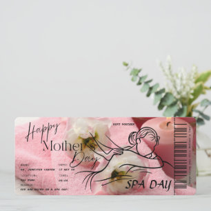 Mother’s Day Spa Day Surprise Voucher  Invitation