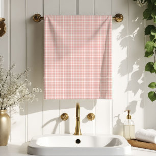 Mother’s Day Towel Elegant Rose Gold Plaid