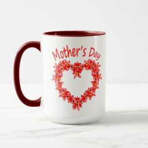Mother’s Day - Tulip Heart - Illustration Mug