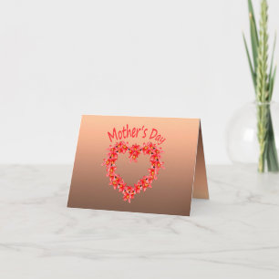 Mother’s Day - Tulip Heart - Illustration Thank You Card