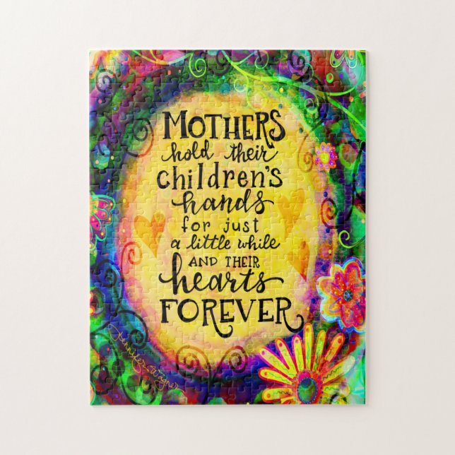 Mother’s Hold Hearts Forever Jigsaw Puzzle (Vertical)