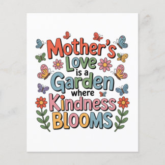 Mother’s Love Is A Garden Where Kindness Blooms Flyer