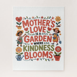 Mother’s Love Is A Garden Where Kindness Blooms Jigsaw Puzzle