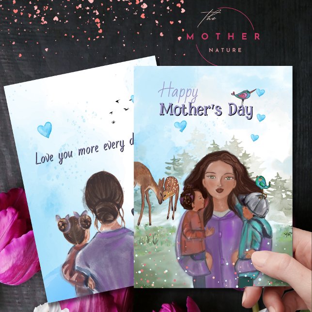 Mother’s Love – Woodland Mother's Day Card (Mother’s Love – Woodland Mother's Day Card)