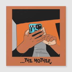 Mother’s Mobile Hands Cyan Orange Black