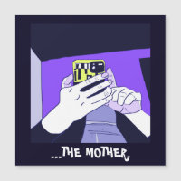 Mother’s Mobile Hands Violet Avocado Magnetic Card