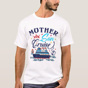 Mother Son Cruise 2023 Family Vacation Mom Son  T-Shirt