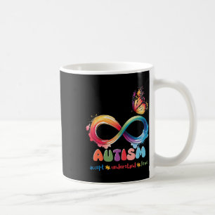 Mother Son Family Accept Autistic Kids Autism Awar Coffee Mug