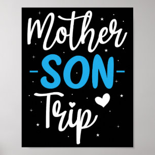Mother Son Trip Summer Family Vacation Trip Cruise Poster