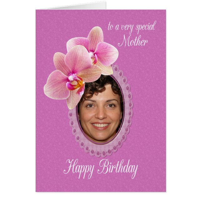 Mother Special Birthday Wishes Orchids (Front)