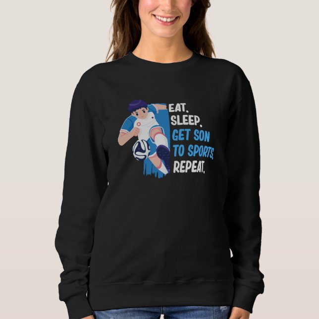 Mother Sports Mother's Day  Mommy Mom Sweatshirt (Front)