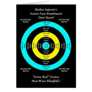Mother Superior's Novice-Nun-Punishment Dart Board