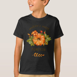 Mother sweet pumpkin black kids T-shirt