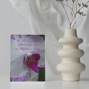 Mother-to-Be Orchid Bloom Floral Mother's Day Card