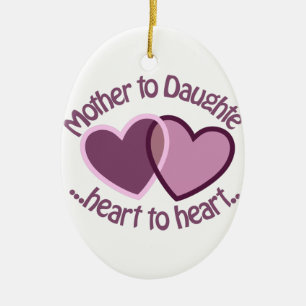 Mother To Daughter Ceramic Ornament