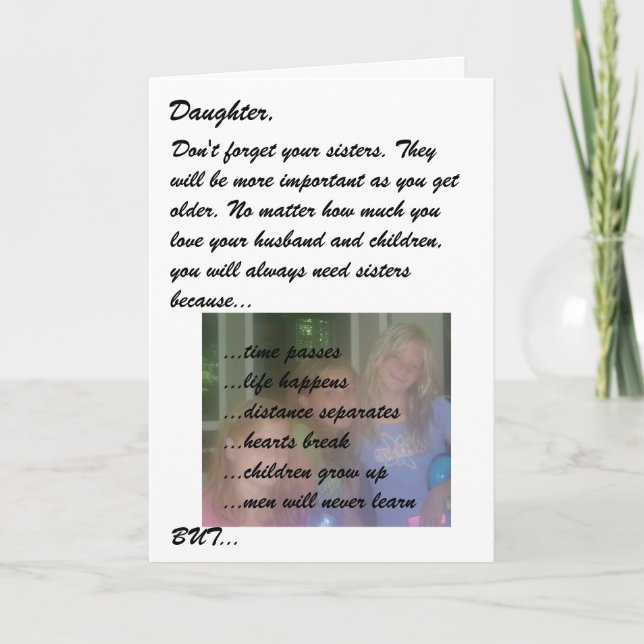 Mother to Daughter Thank You Card (Front)