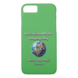 Mother Tongue Magic. Mother Language Day. iPhone 8/7 Case