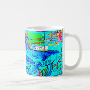 mother whale with baby coffee mug