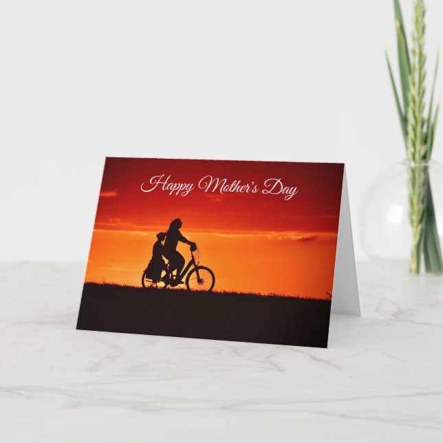 Mother with child Folded Holiday Card (Front)