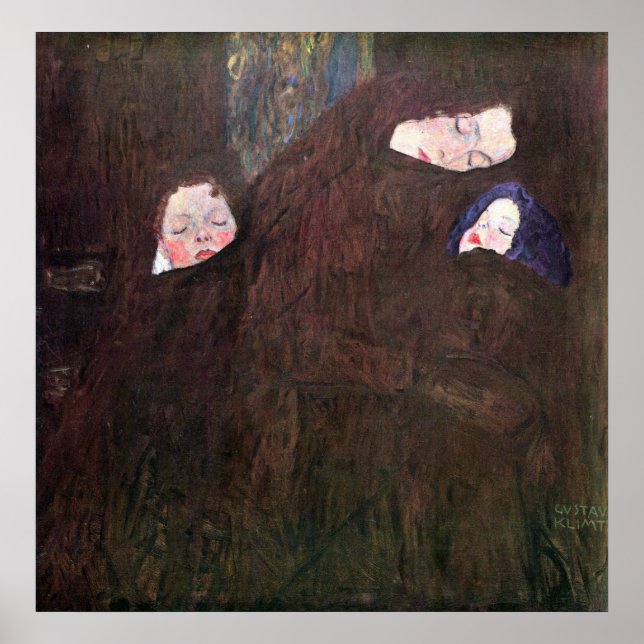 Mother with Children by Gustav Klimt Poster (Front)