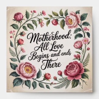 Motherhood: All Love Begins And Ends There Envelope