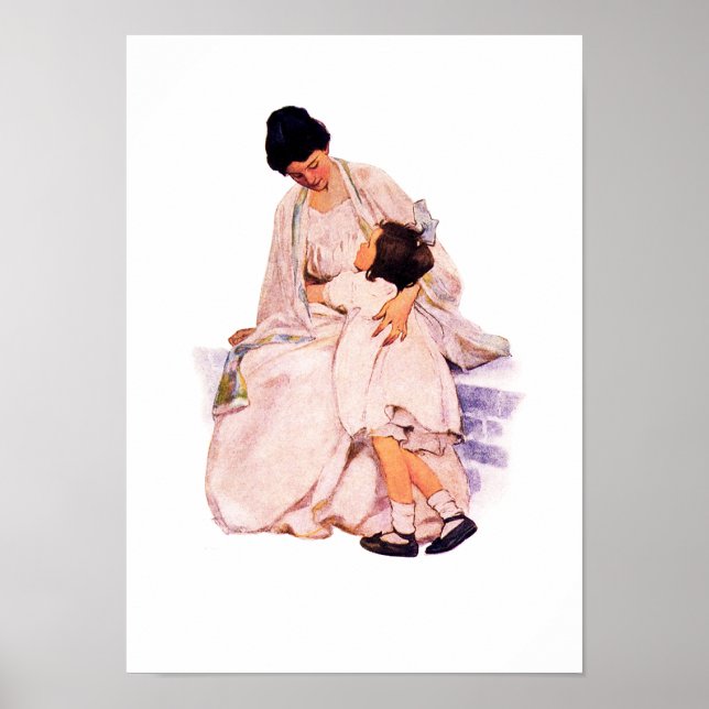 "Motherhood"  by Jessie Willcox Smith Poster (Front)