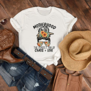 Motherhood Chaos and Love T-Shirt