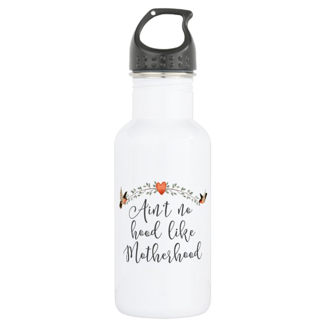 Motherhood Funny Quote for New Mother 532 Ml Water Bottle (Front)