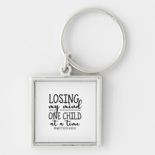 Motherhood One Child At A Time Key Ring