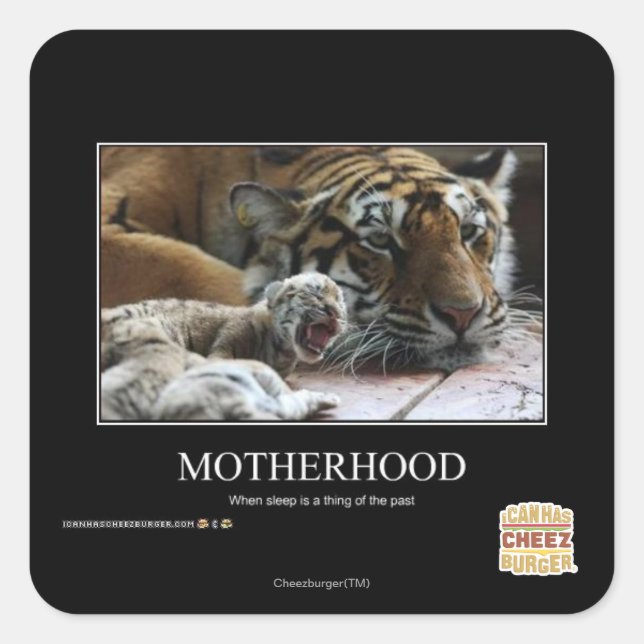Motherhood Square Sticker (Front)