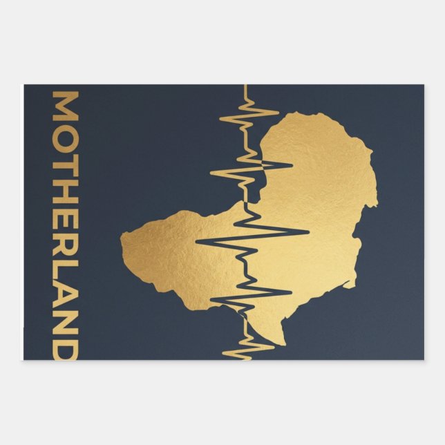 motherland certified  wrapping paper sheet (Front)